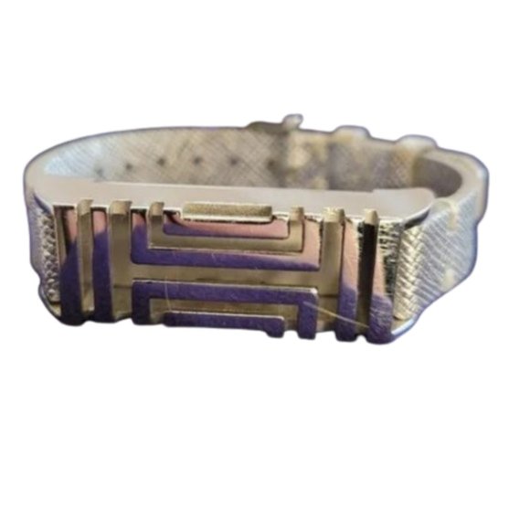 Tory Burch Fit Bit holder,‎ bracelet with adjustable band. Color Silver. - Picture 1 of 16